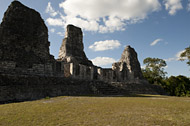 Temple I at Xpuhil Ruins - xpuhil mayan ruins,xpuhil mayan temple,mayan temple pictures,mayan ruins photos